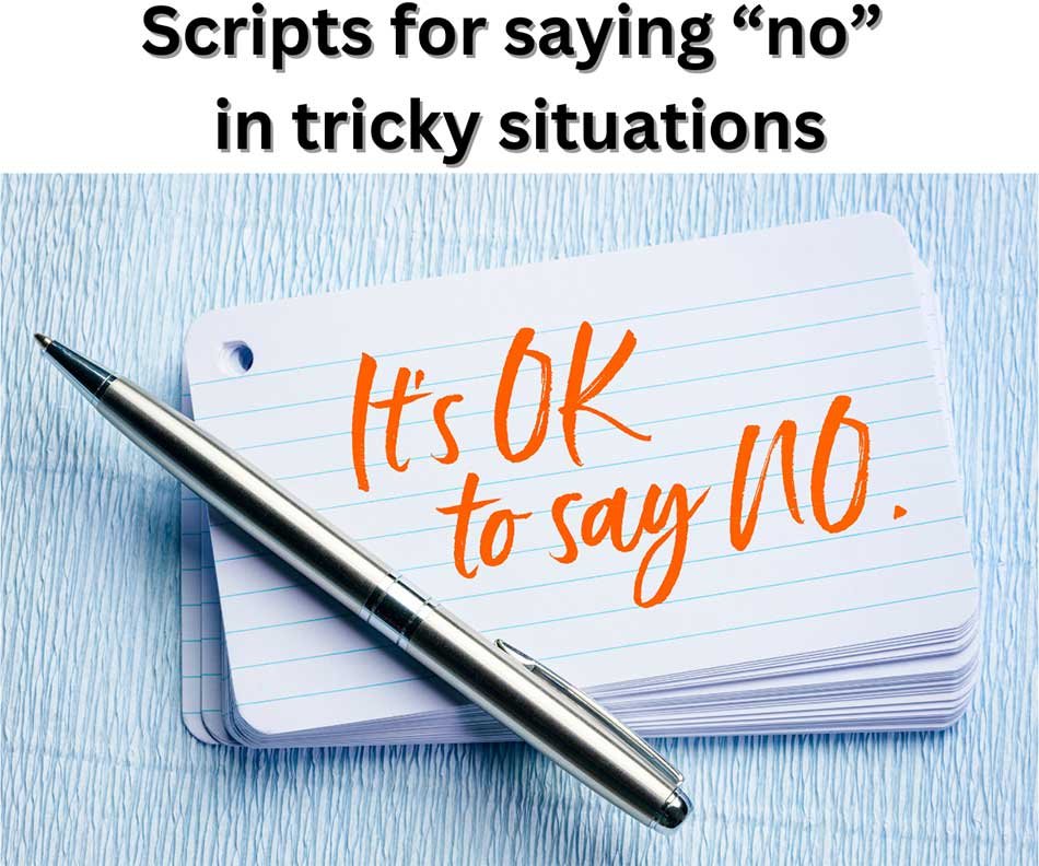 saying no