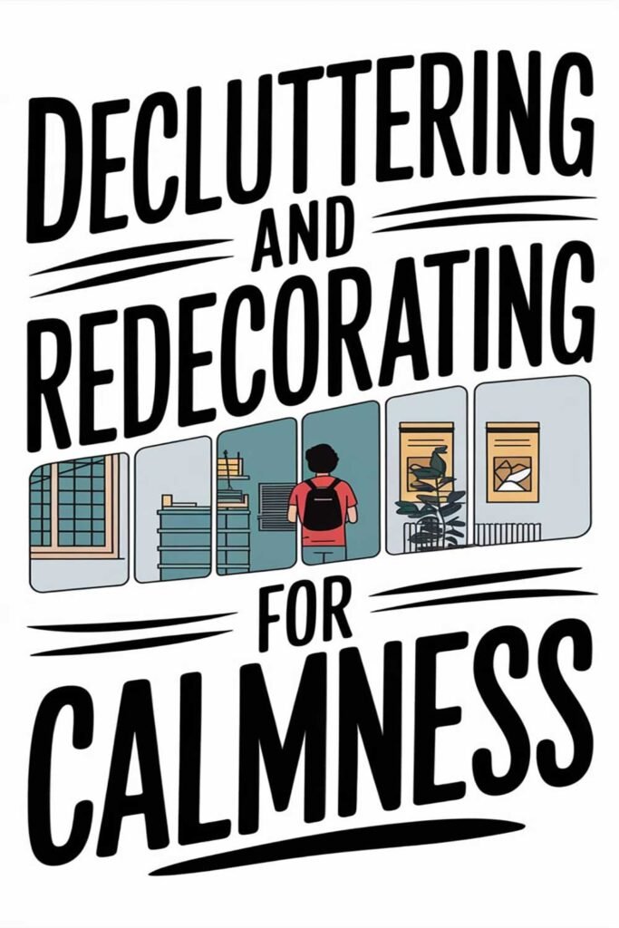 Decluttering and redecorating for calmness