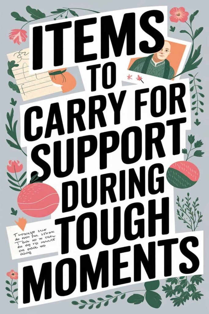 Items to carry for support during tough moments