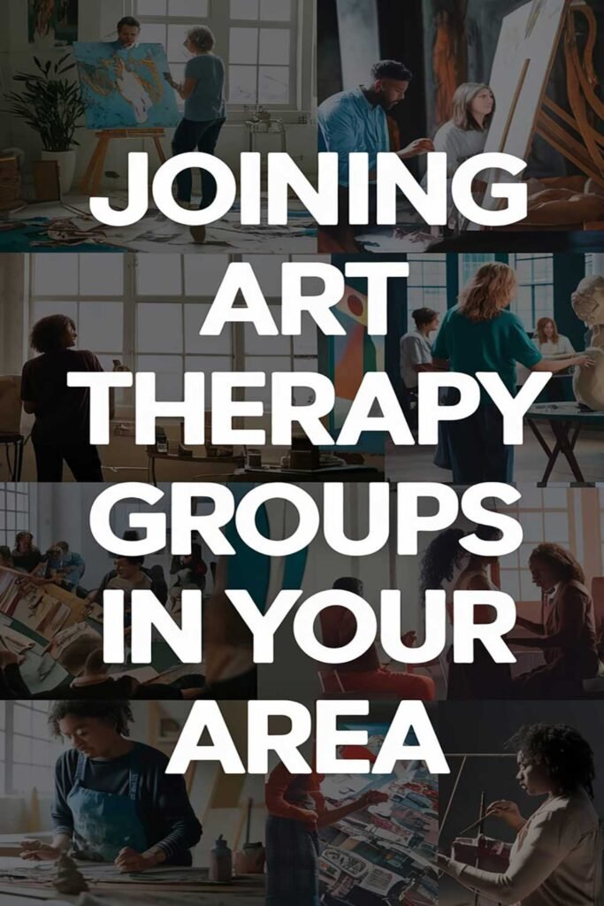 Joining art therapy groups in your area