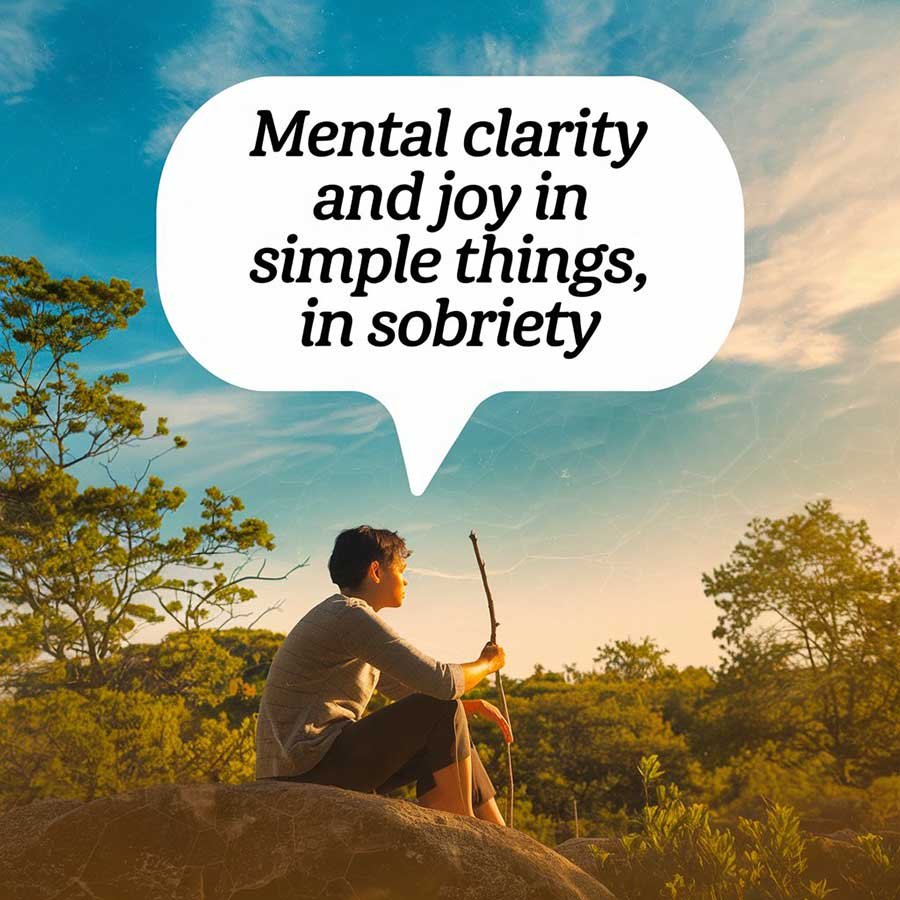 Mental clarity and joy in simple things