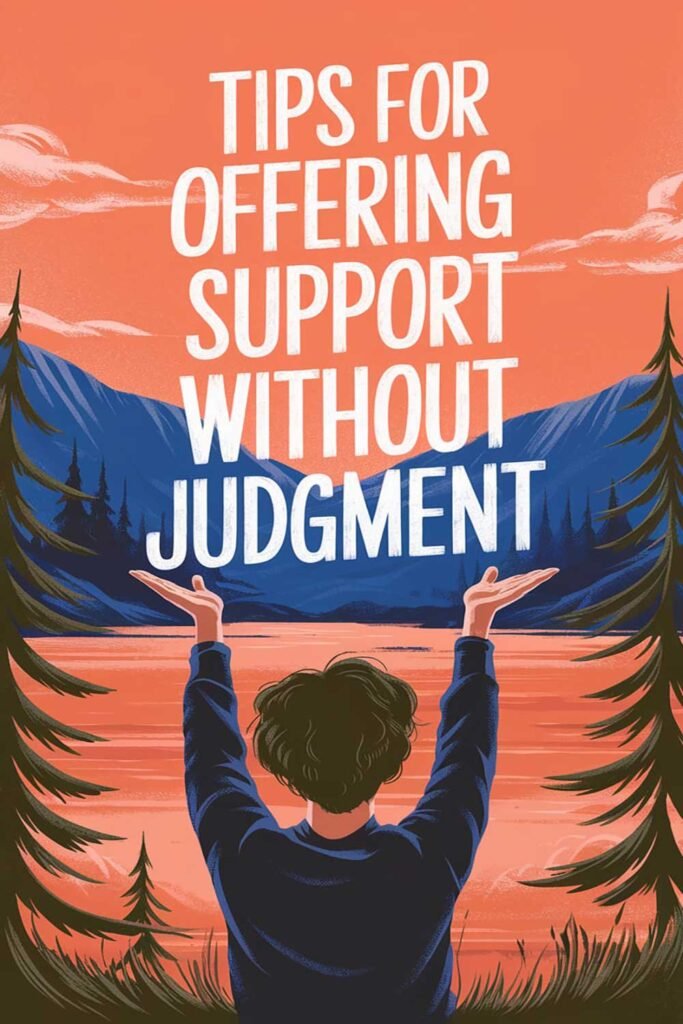 Tips for offering support without judgment