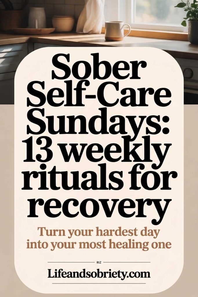 Sober Self-Care Sundays 13 Weekly Rituals for Recovery