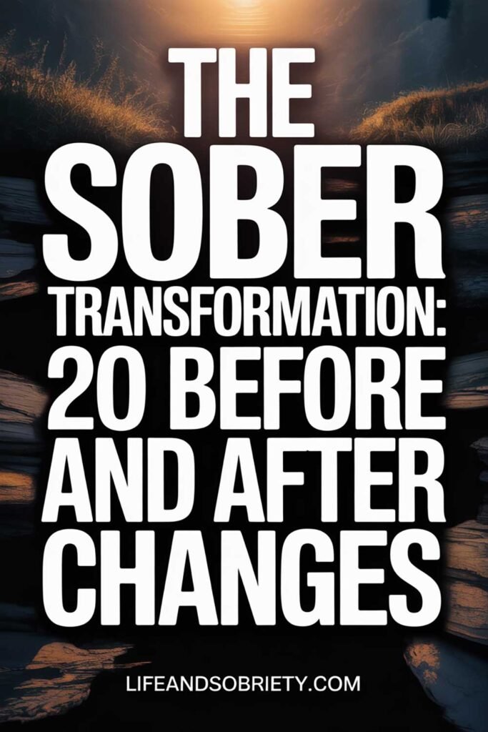 The Sober Transformation 20 Before and After Changes
