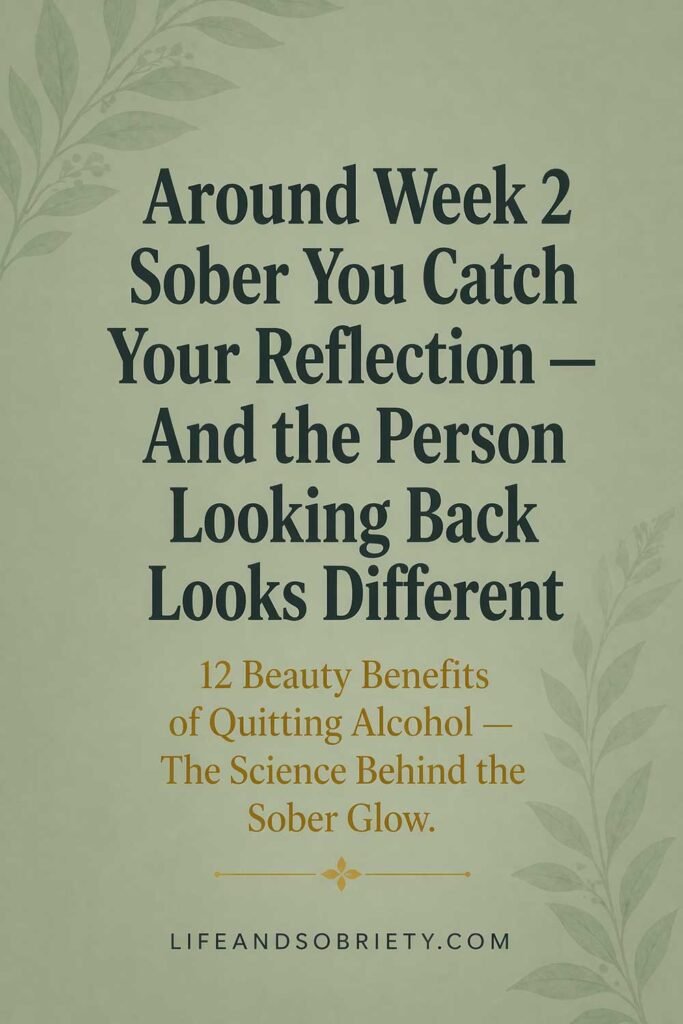 Around Week 2 Sober You Catch Your Reflection — And the Person Looking Back Looks Different