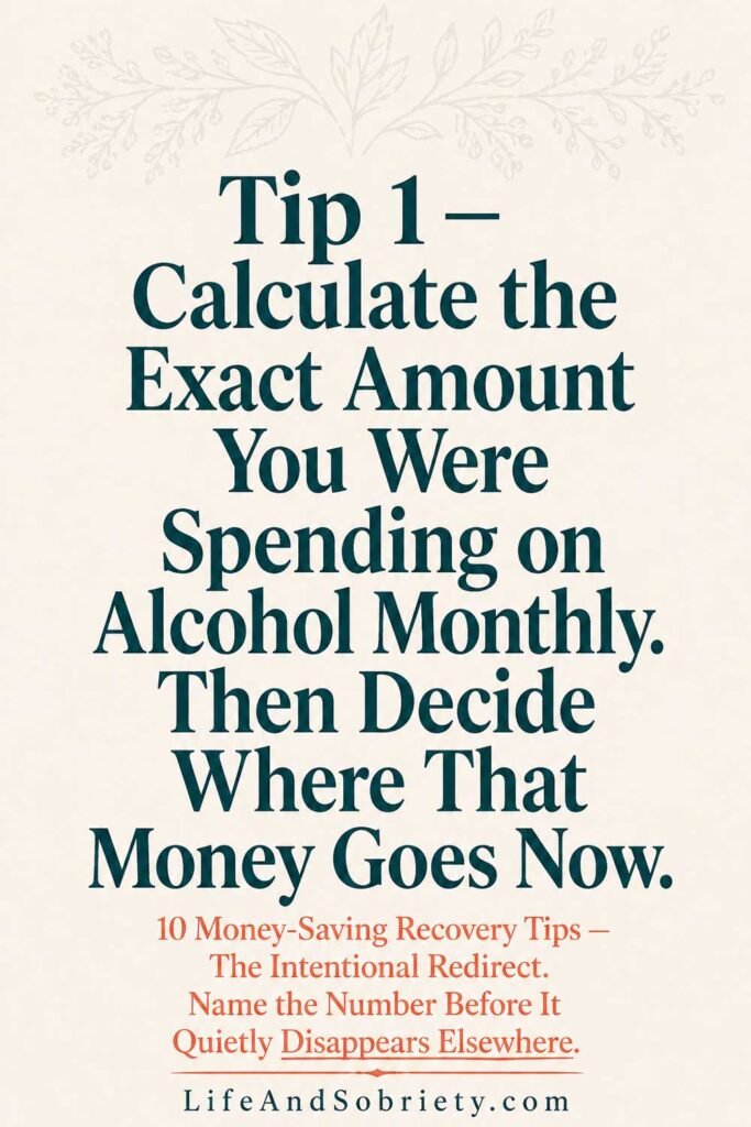 Tip 1 — Calculate the Exact Amount You Were Spending on Alcohol Monthly
