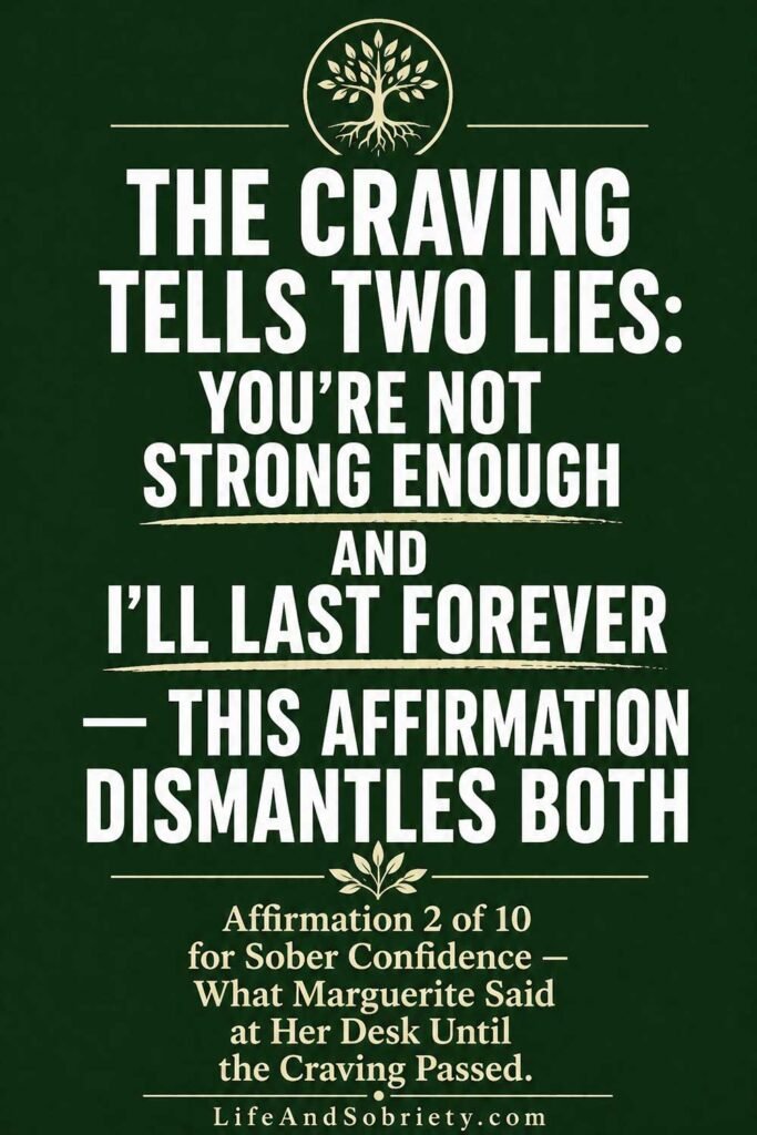 The Craving Tells Two Lies — You’re Not Strong Enough and I’ll Last Forever. This Affirmation Dismantles Both.