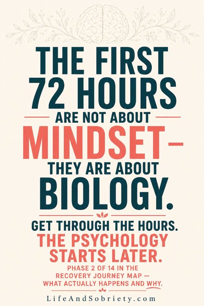 The First 72 Hours Are Not About Mindset — They Are About Biology. Get Through the Hours.