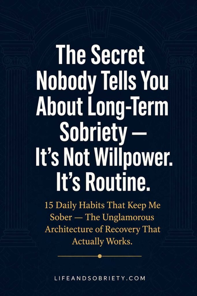 The Secret Nobody Tells You About Long-Term Sobriety — It’s Not Willpower It’s Routine