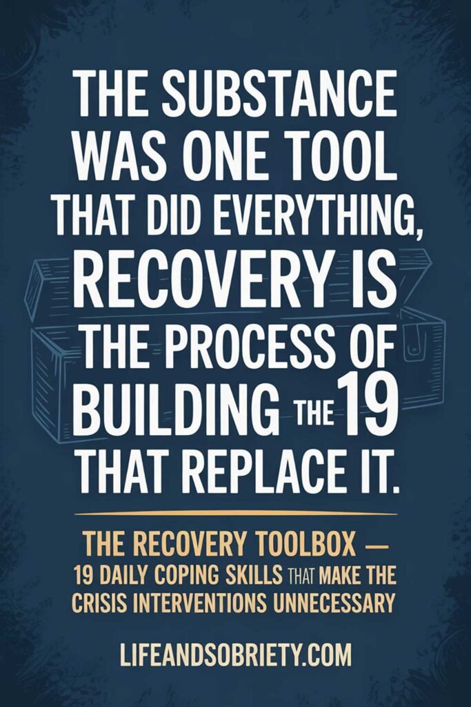 The Substance Was One Tool That Did Everything — Recovery Is the Process of Building the 19 That Replace It